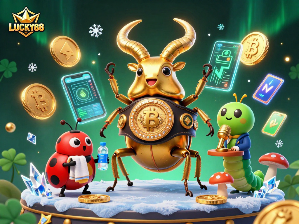 Experience the thrill of LUCKY88 with a vibrant 3D casino scene full of action and excitement.