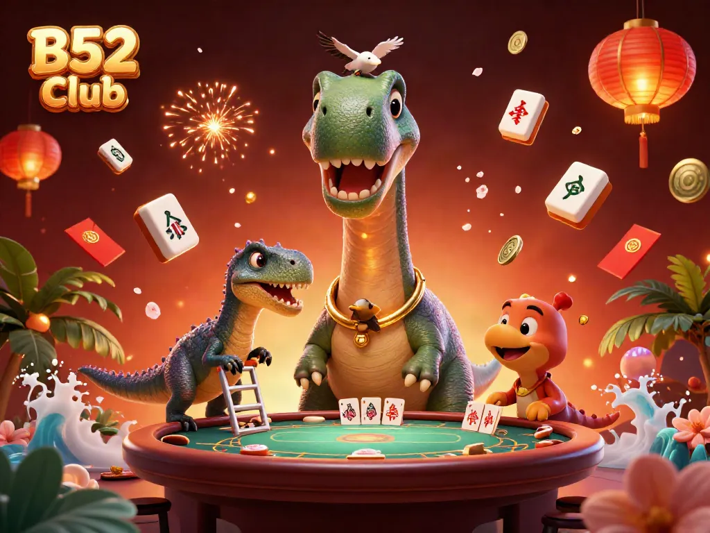 Experience thrilling action in B52 Club's vibrant casino atmosphere with engaging characters and games.