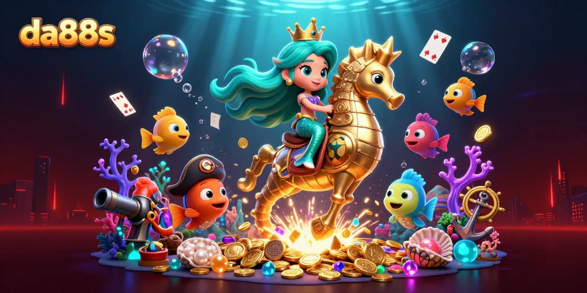 Engage with da88s gaming excitement in a vibrant underwater scene full of treasures.
