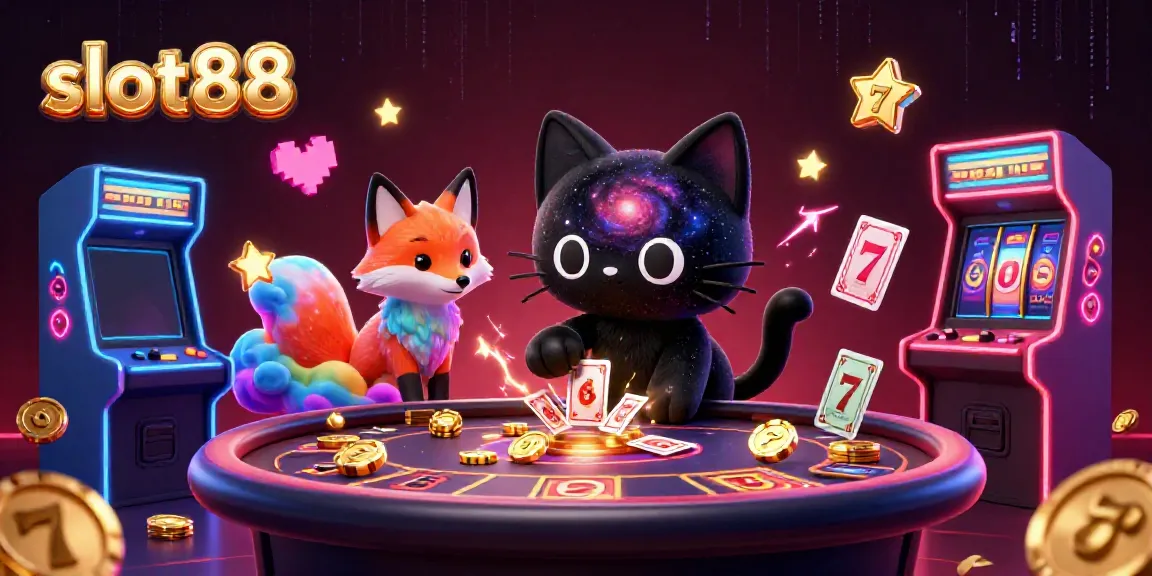 Engage with slot88 and enjoy vivid 3D illustrations of cosmic casino adventures and playful gaming vibes.