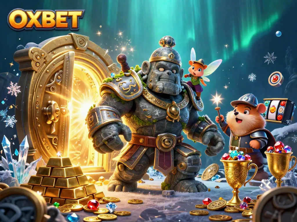 Experience thrilling adventures at OXBET with captivating casino elements and vibrant characters.