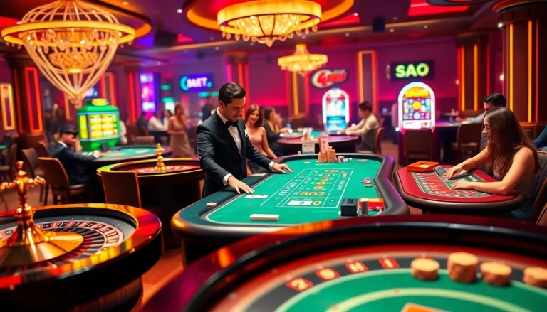 Experience the thrill of SAO BET with intense casino action featuring games like poker and roulette.