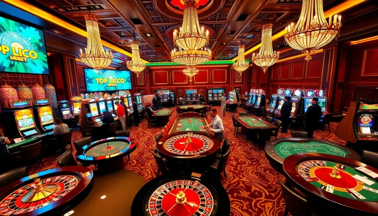 Experience thrilling gaming action at https://topclub.site/ with vibrant casino tables and excited players.