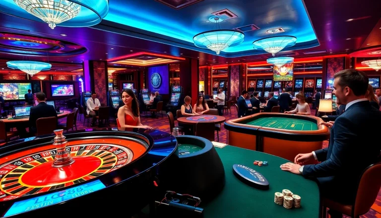 Experience high-stakes play at lc88 casino with vibrant tables and exciting games.