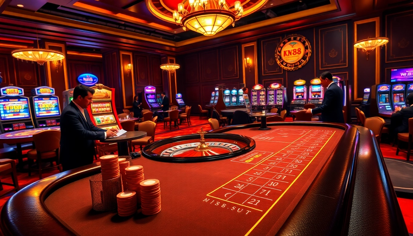 Experience the thrill of betting at nk88.com with luxurious casino settings and exciting gameplay.