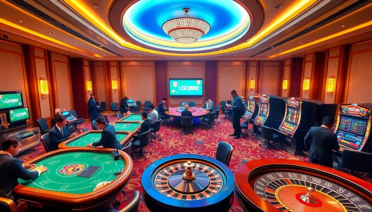 Experience thrilling gameplay at GO88 with vibrant casino tables and exciting betting options.