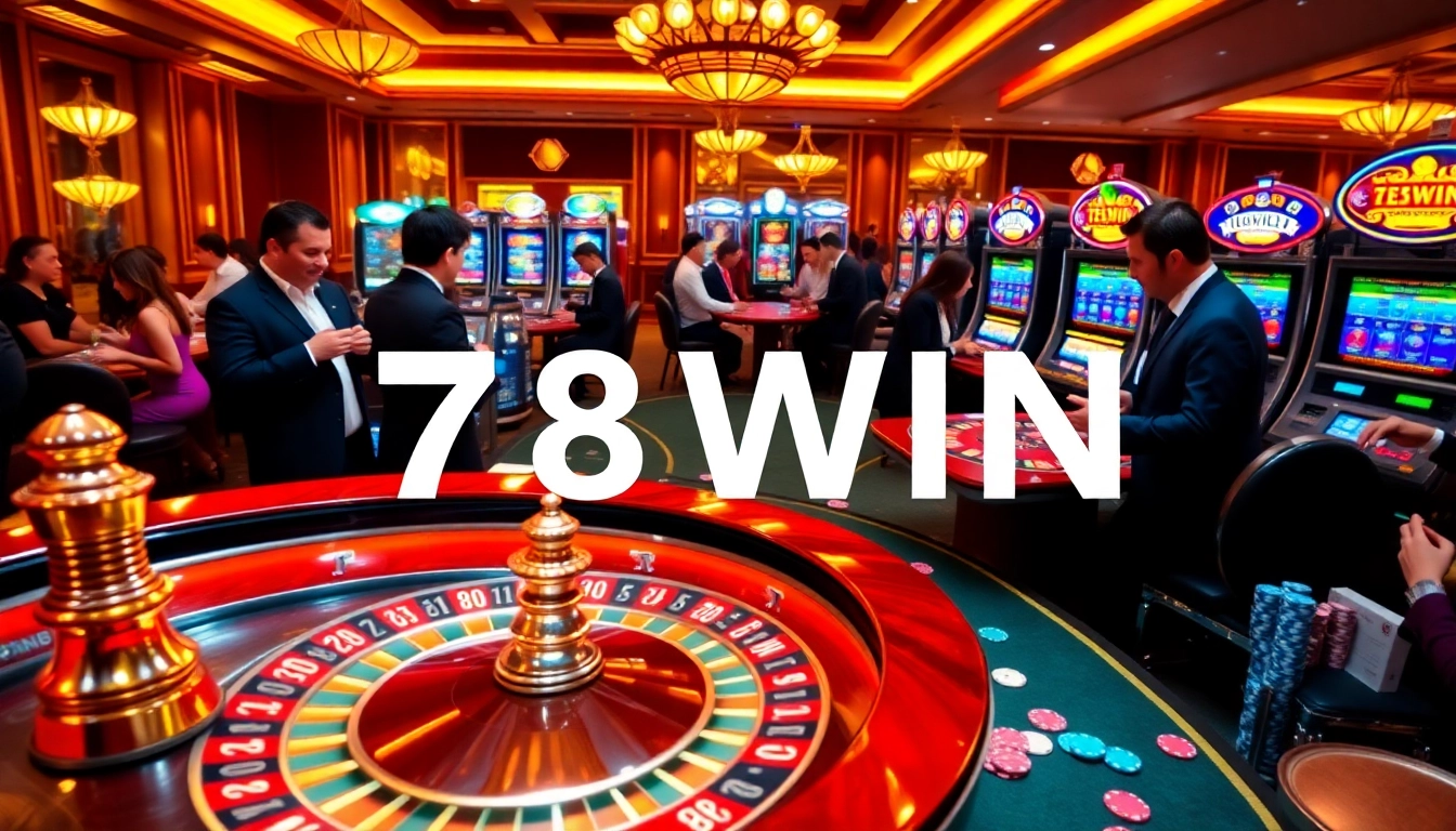 Experience the thrill of 78WIN with engaging casino games and lively gambling action.