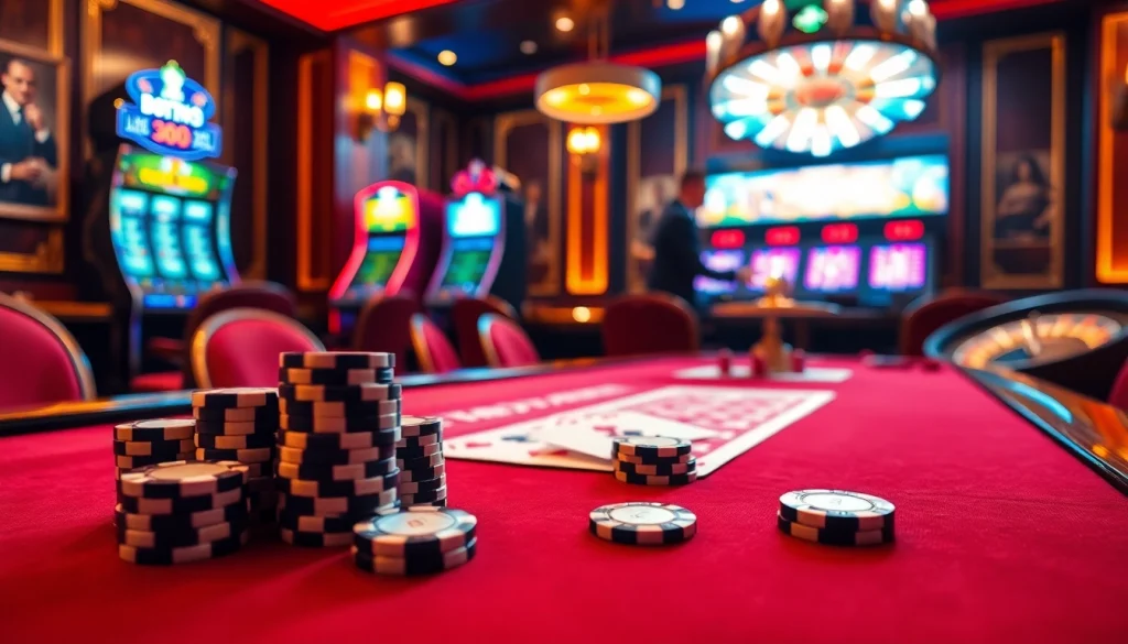 Players enjoying strategic poker with S8-themed cards and vibrant casino ambiance.