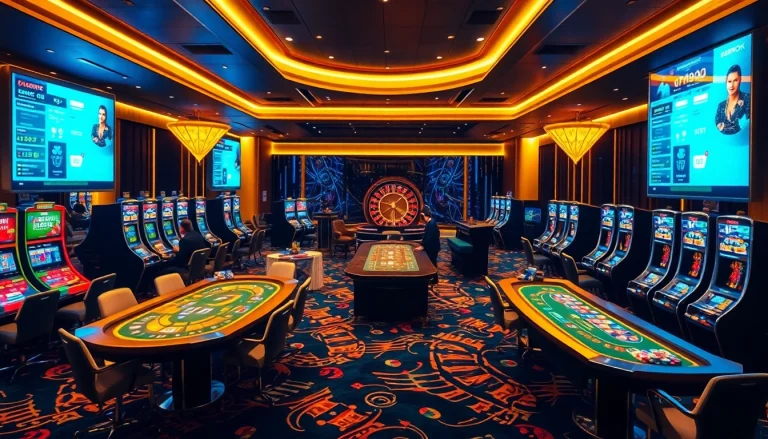 Experience the thrill of GAVIP999 with vibrant casino tables and engaging online betting interfaces.