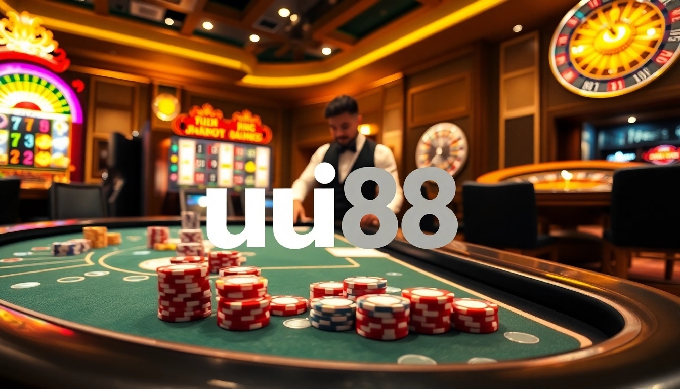 Experience thrilling gameplay at UU88 with vibrant casino visuals and engaging betting action.