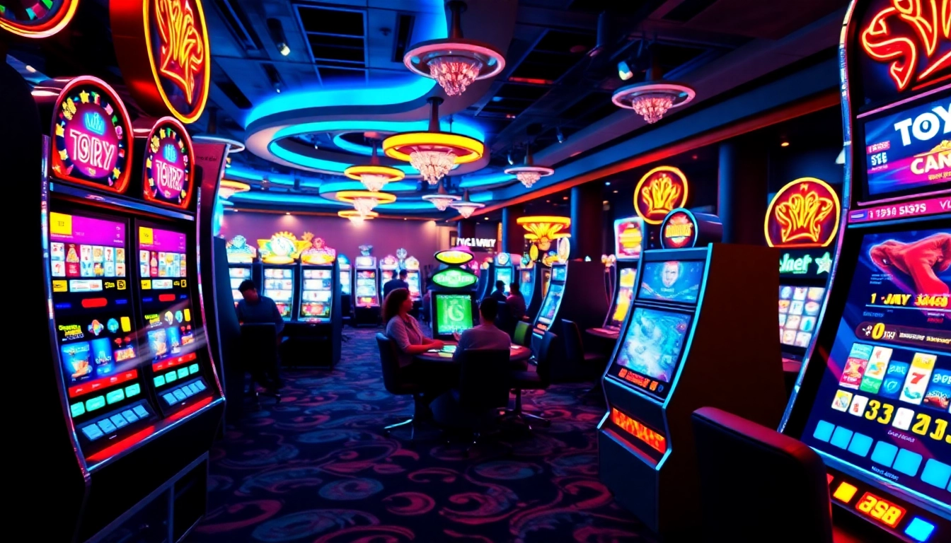 Profitez d'une expérience de casino en ligne 2026 avec des machines à sous colorées et des joueurs engagés.