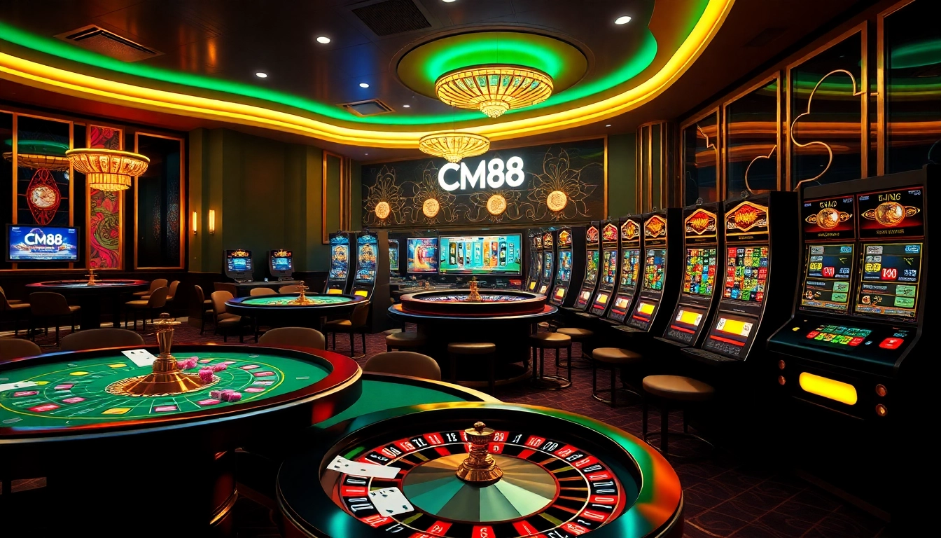 Play exciting games at CM88's online casino with vibrant tables and winning slots.