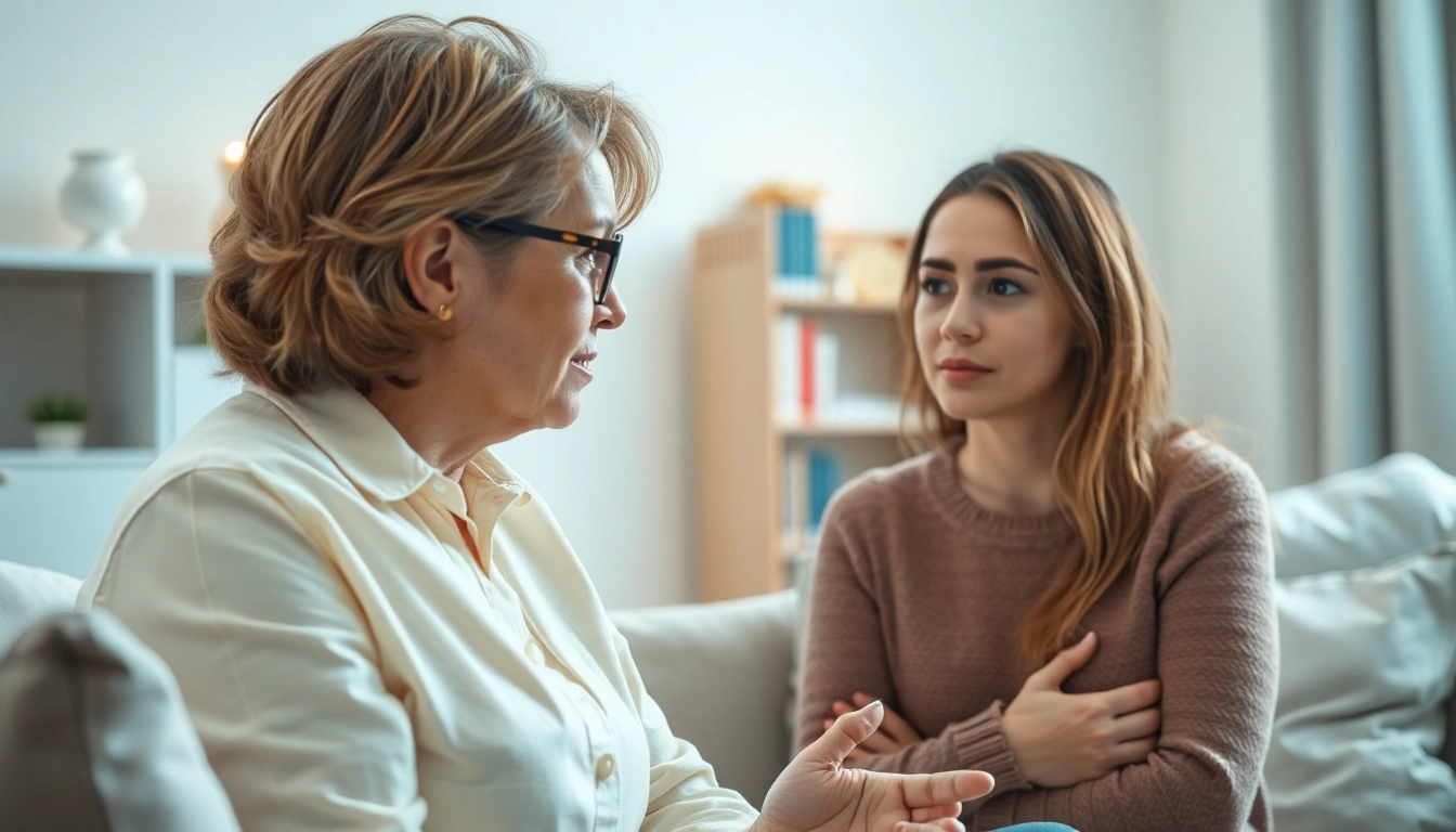 Understanding portrayal of therapist discussing depression symptoms with a client.