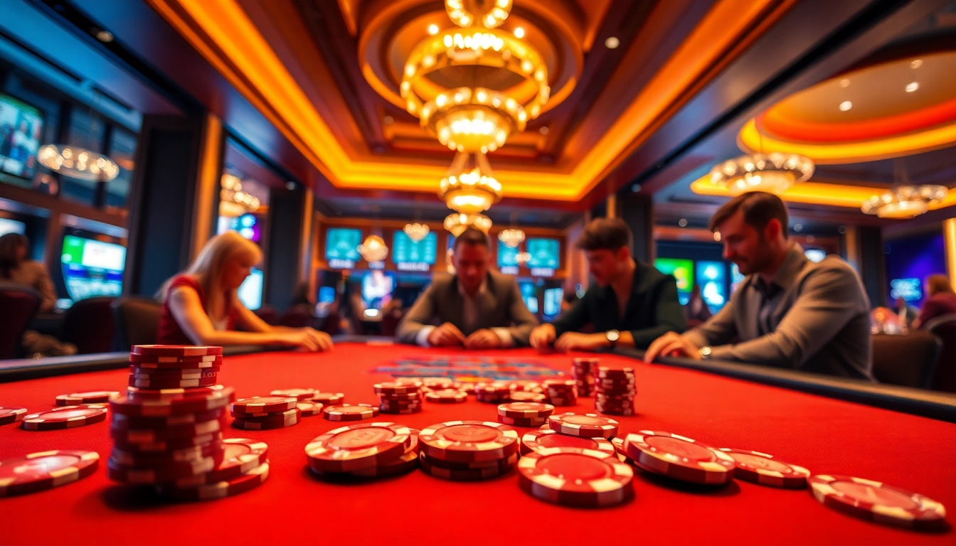 Profitez de l'expérience d'un casino sans kyc 2026 avec des joueurs engagés autour d'une table de jeu.