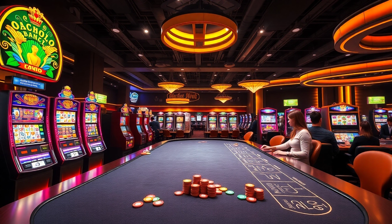 Jouer à casino en ligne avec des machines à sous vibrantes et une table de croupier en direct