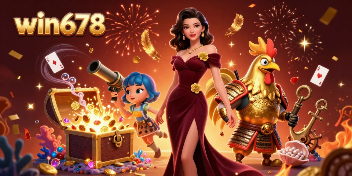Experience thrilling gameplay at win678 with vibrant characters and casino excitement in a dynamic 3D scene.