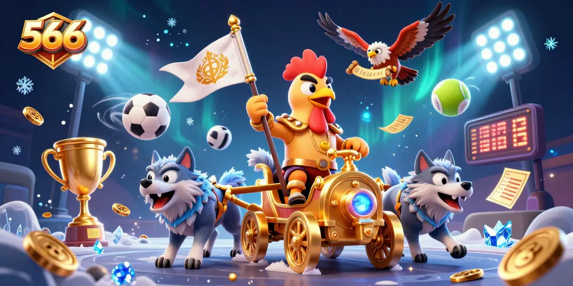 Engage in thrilling gameplay at 566 with a dynamic scene featuring captivating sports betting elements.