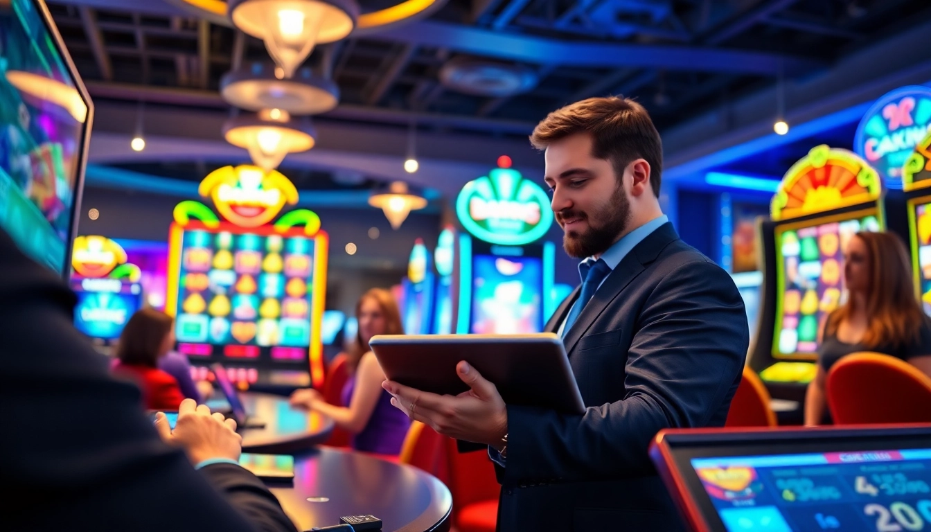 Jouez à des jeux captivants de casino en ligne avec des graphismes éclatants et une ambiance dynamique.