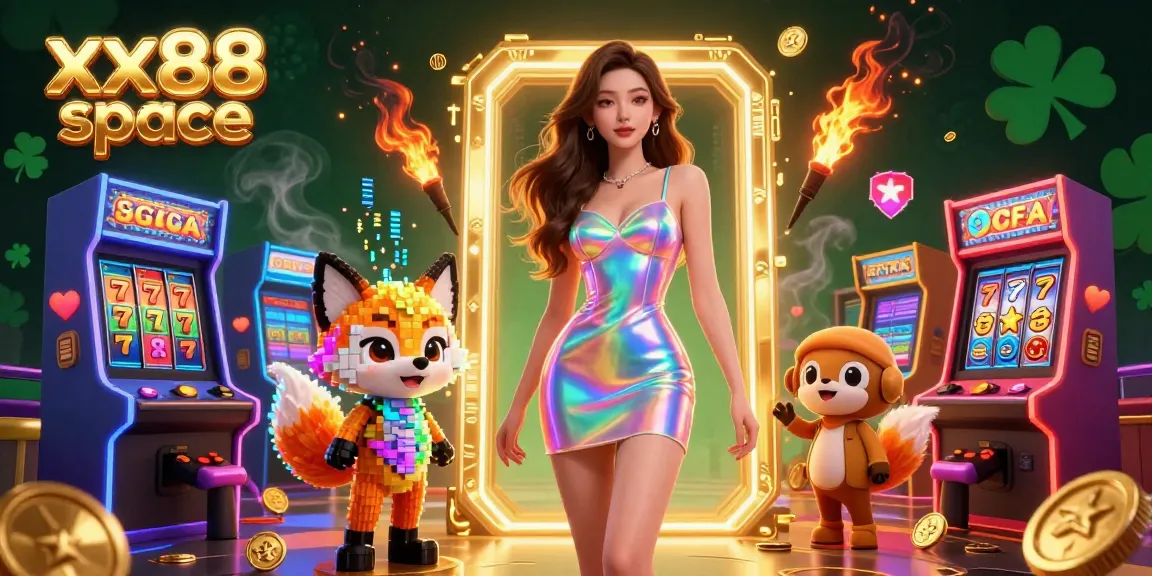 Experience thrilling wins at xx88 space with dynamic 3D characters, slots, and vibrant gaming elements.