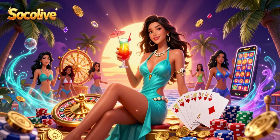 Socolive streams exhilarating live casino entertainment featuring vibrant characters, dynamic game elements, and rich visuals.