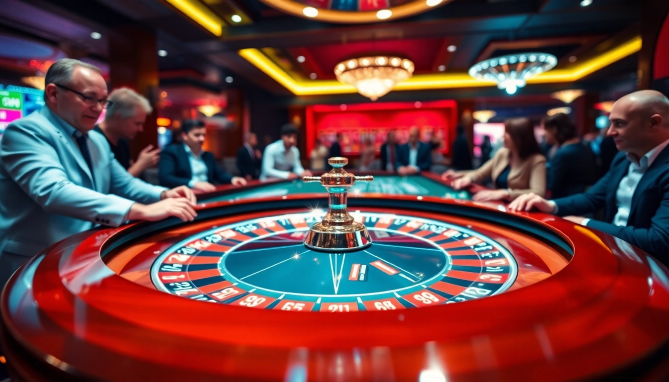 Découvrez un casino en ligne argent réel animé avec une table de roulette dynamique.