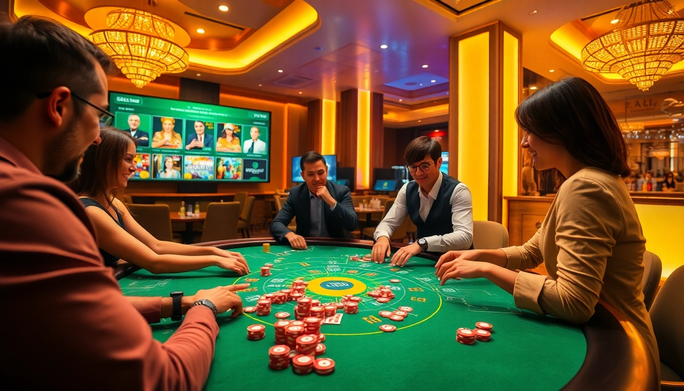 Jouez à des jeux captivants de casino en ligne avec ambiance dynamique et luxe.