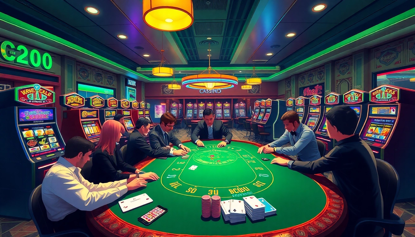 Les jeux de casino avec un tapis de poker, mettant en scène un casino tether vibrant.