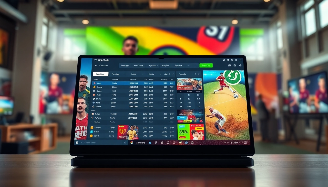 Nouveau site de paris sportif avec une interface moderne et des cotes en temps réel.