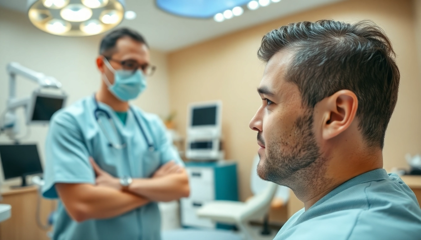 prix implants capillaires : consultation professionnelle pour une greffe de cheveux avec médecin