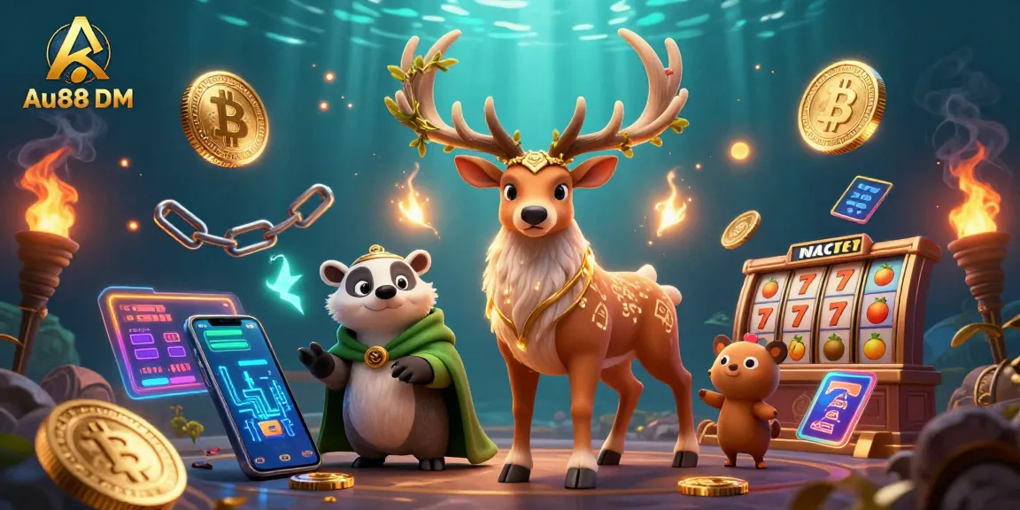 Join the excitement of Au88 DM with a vibrant 3D casino scene featuring big wins and thrilling gameplay!