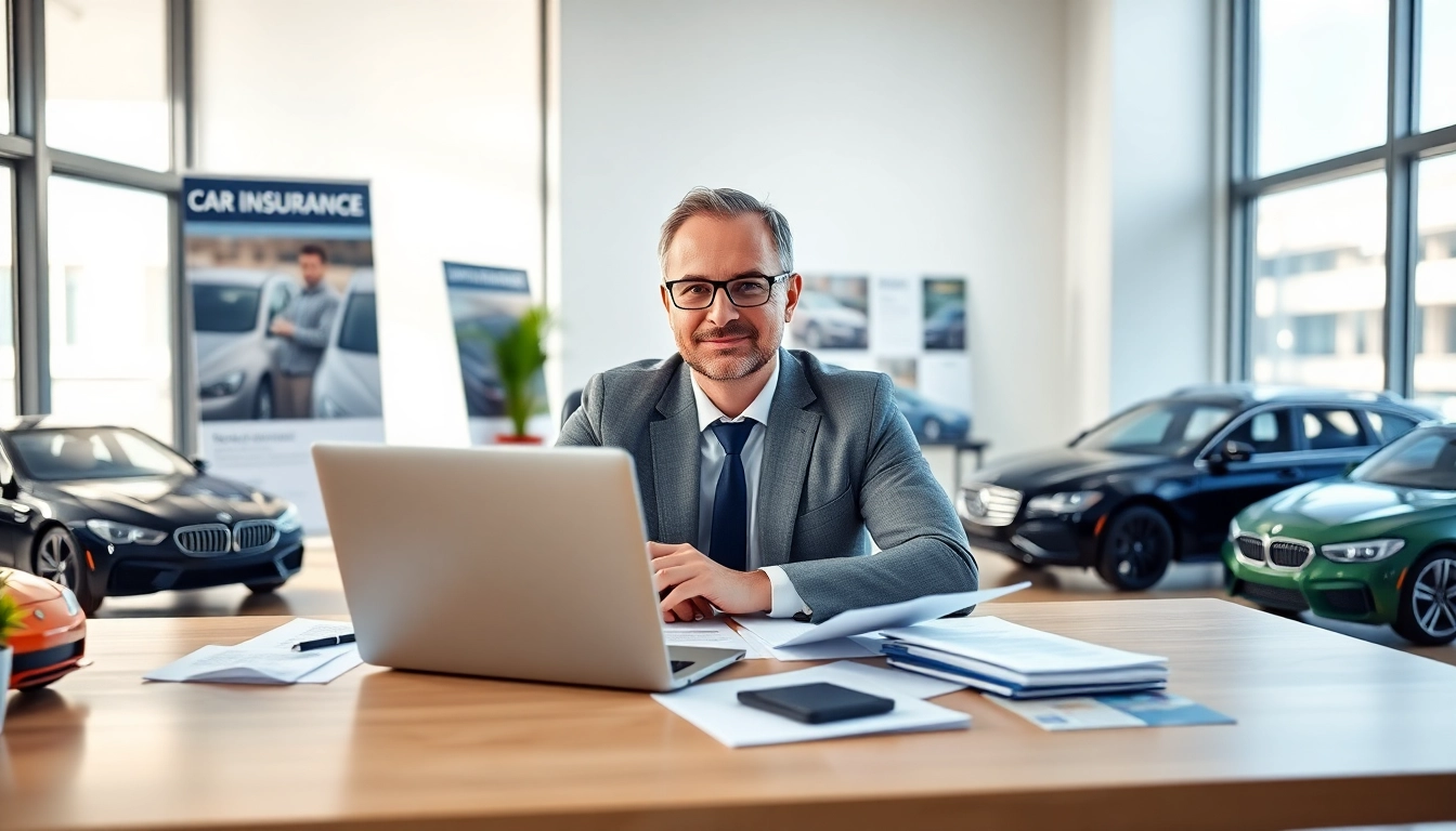 Obtenez votre assurance auto avec une assistance personnalisée dans un bureau moderne.