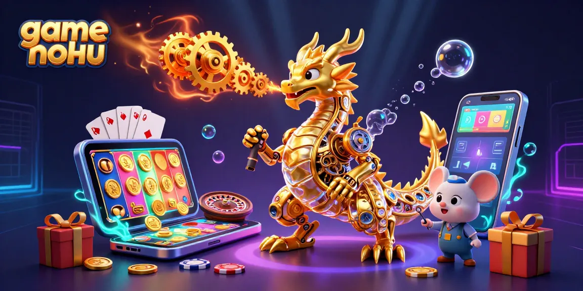 Experience game nohu with dynamic golden dragon and immersive slot game elements in 3D.