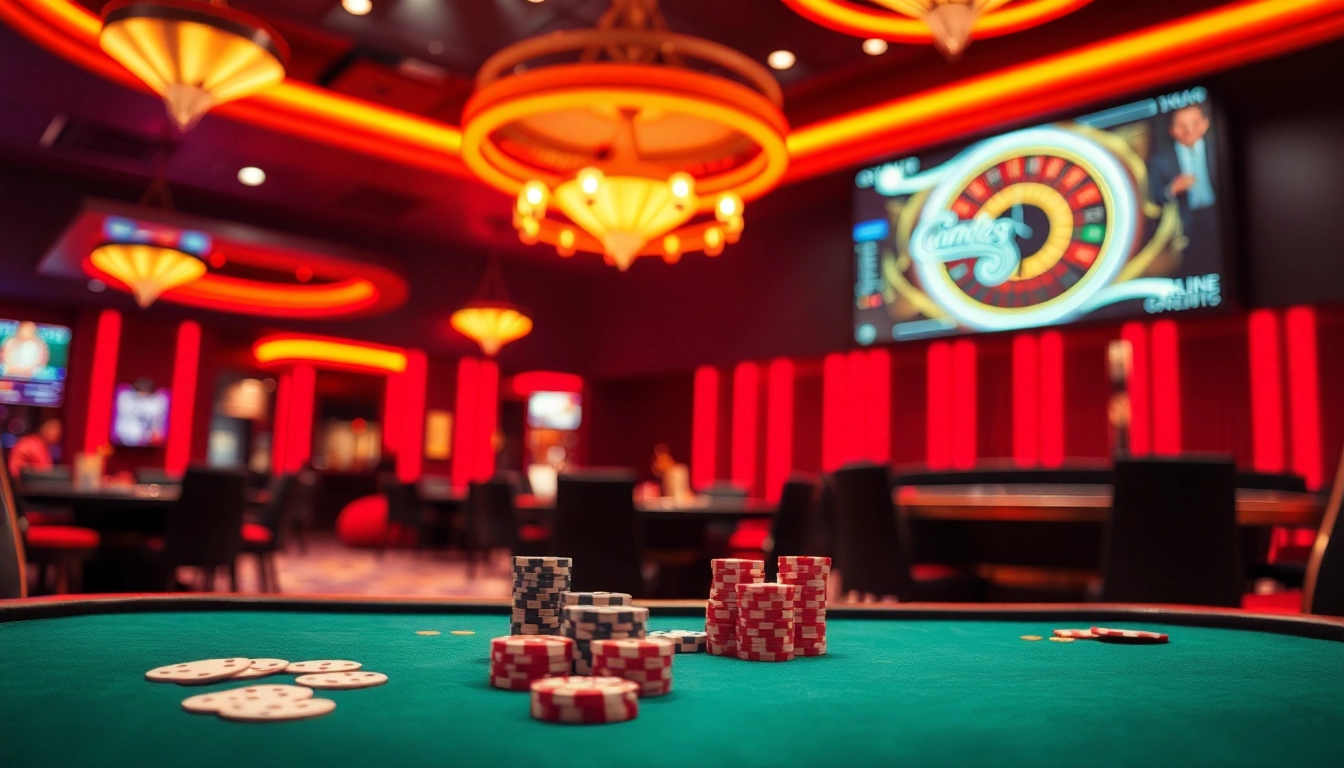 Gagnez au cresus casino avec une ambiance de jeu excitante et des lumières vives.