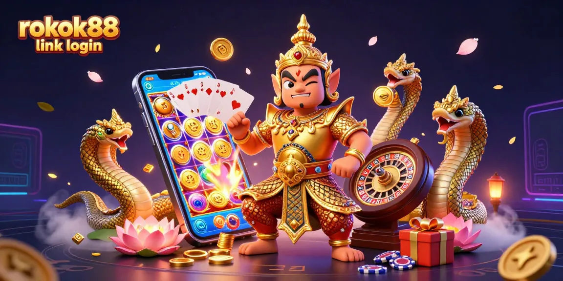 Engage with the thrilling world of rokok88 link login through captivating slot games and dynamic characters.