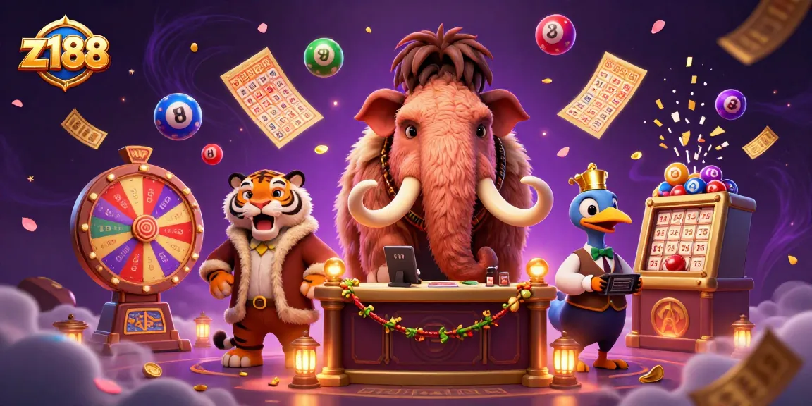 Experience thrilling gameplay at z188, showcasing a vibrant casino entrance scene filled with excitement and color.