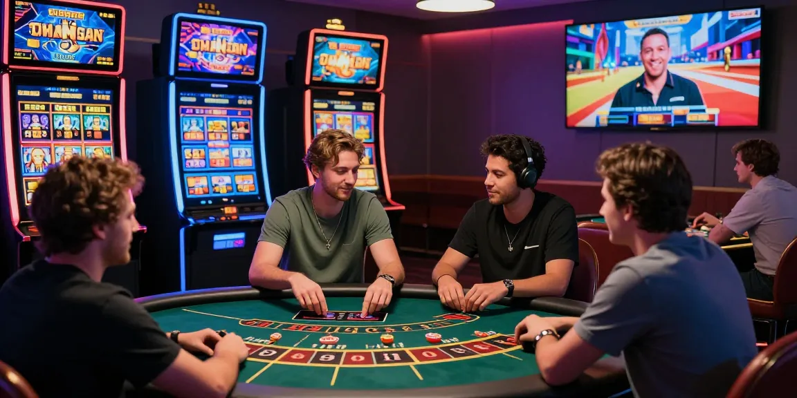 Des joueurs profitant d'un casino en ligne, avec des jeux excitants et une ambiance dynamique.