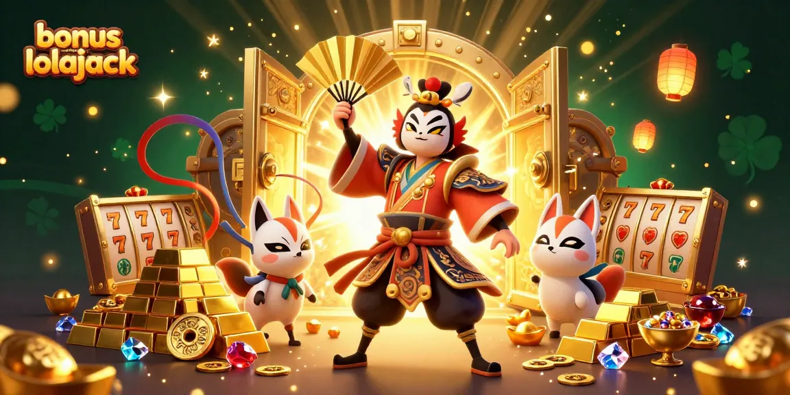 Play and win big with the bonus de casino lolajack featuring vibrant 3D characters and sparkling treasures.