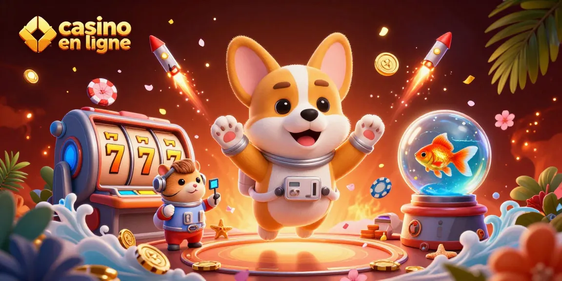 Profitez des jeux passionnants dans un casino en ligne avec une ambiance dynamique et colorée.